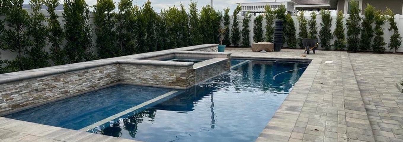 Swimming pool repaired and finished by SPEAR, serving Beverly Hills, California