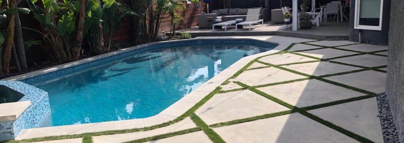 Swimming pool finished by SPEAR, serving Burbank, California