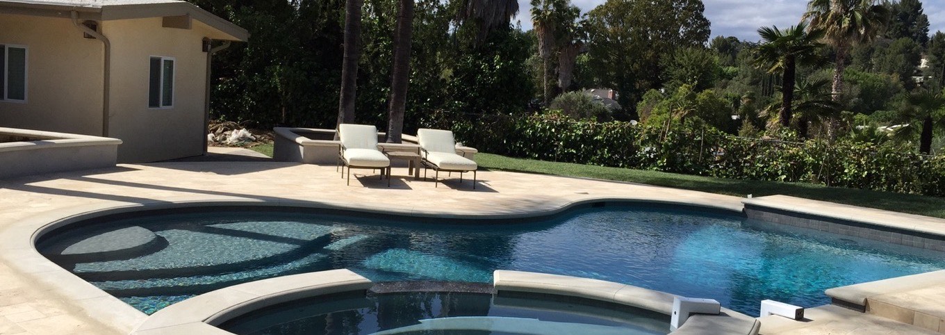 Swimming pool finished by SPEAR, serving Encino, California
