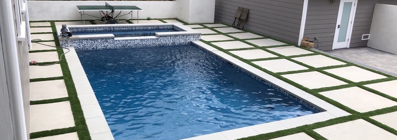 Swimming pool finished by SPEAR, serving Glendale, California