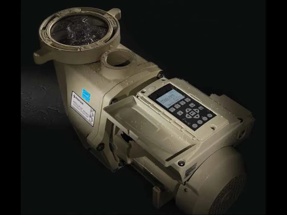 Pentair IntelliFlo variable-speed pool pump with its digital control panel