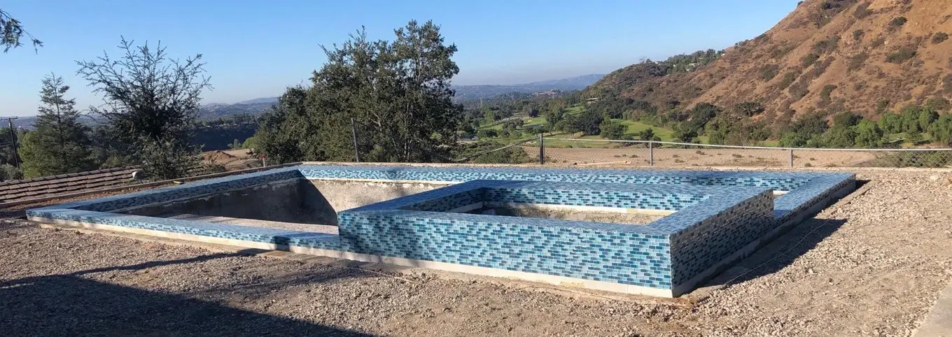 Swimming pool repaired and finished by SPEAR, serving Toluca Lake, California