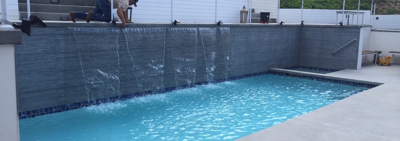 Swimming pool finished by SPEAR, serving Westlake Village, California